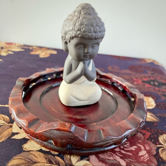 Chinese Rosewood carved lacquered footed wood lamp vase display base Vintage - Picture 2 of 8